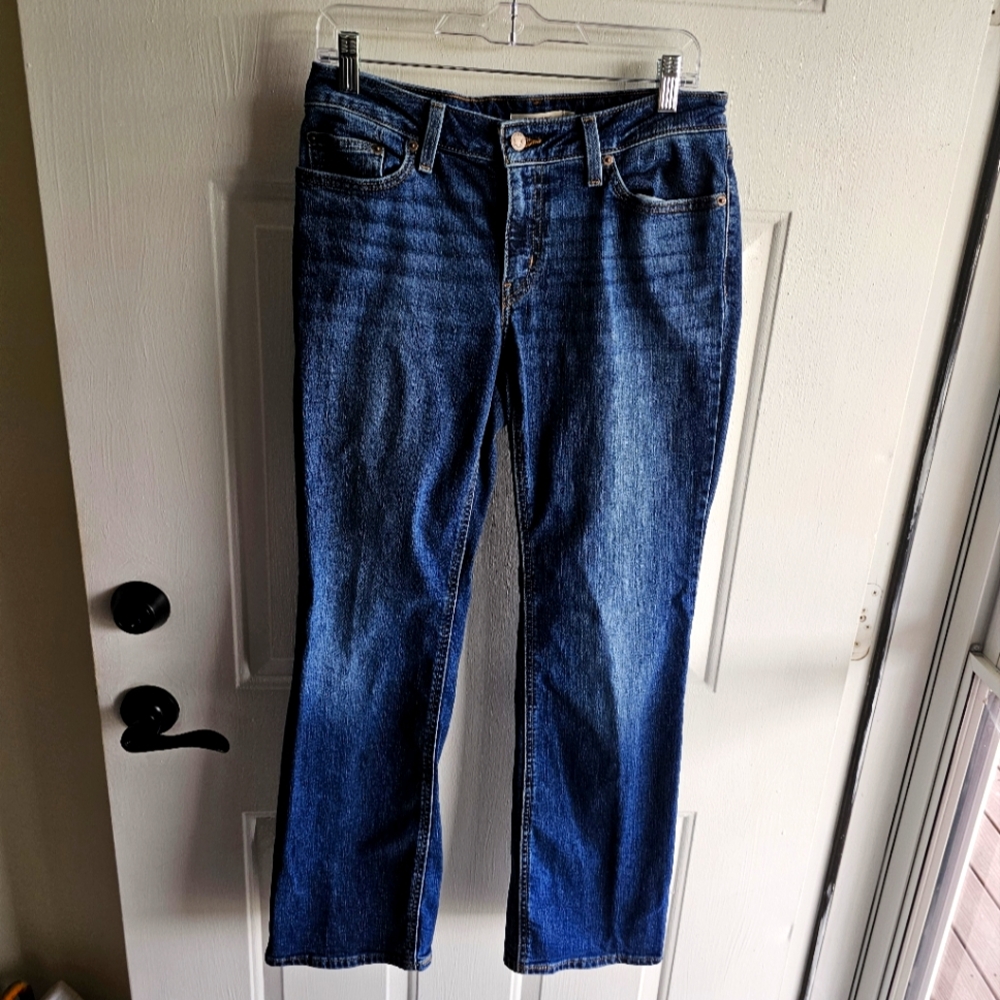 Levis Classic Blue Super Low Boot Cut Women's Jeans Waist 29